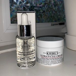 Kiehl’s Clearly Corrective Dark Spot Solution and Ultra Facial Cream